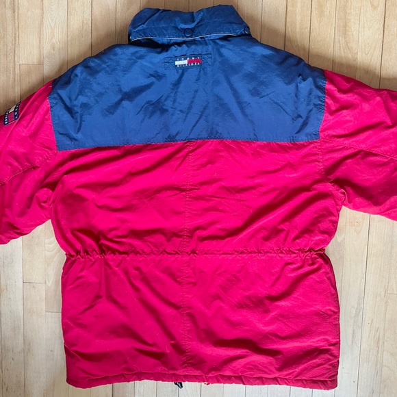 Y2K TOMMY HILFIGER PUFFER DOWN INSULATED PADDED QUILTED SKI WINTER JACKET L XL - Picture 5 of 13